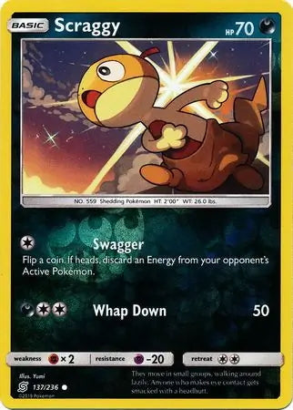 Unified Minds Scraggy #137/236 reverse holo